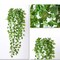 2pcs Artificial Hanging Plants Fake Hanging Greenery Leaves Faux Ivy Vine for Indooor Outdoor Decor Home Room